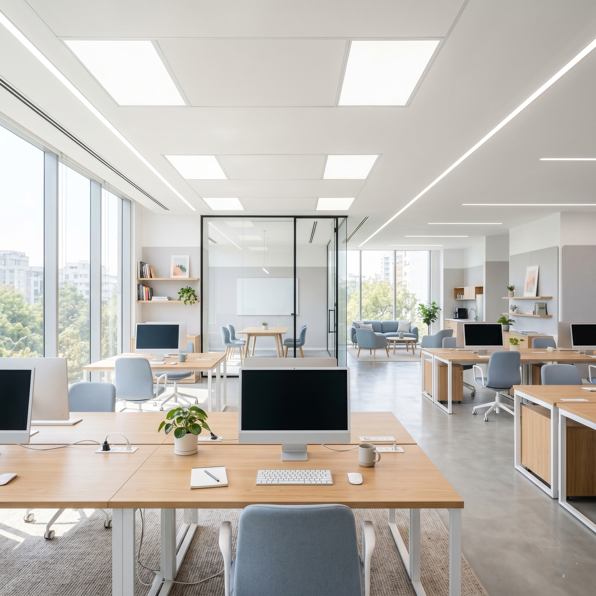 Modern office environment